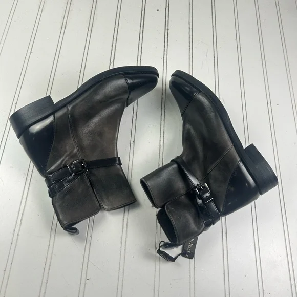 Stelle Monelle Black Leather Ankle Boots with Buckle Women’s Size EU 36 - Picture 12 of 12